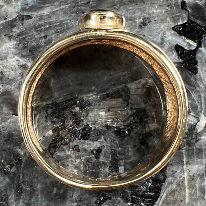 Smoky Quartz Solitaire Ring | 14kt | Estate