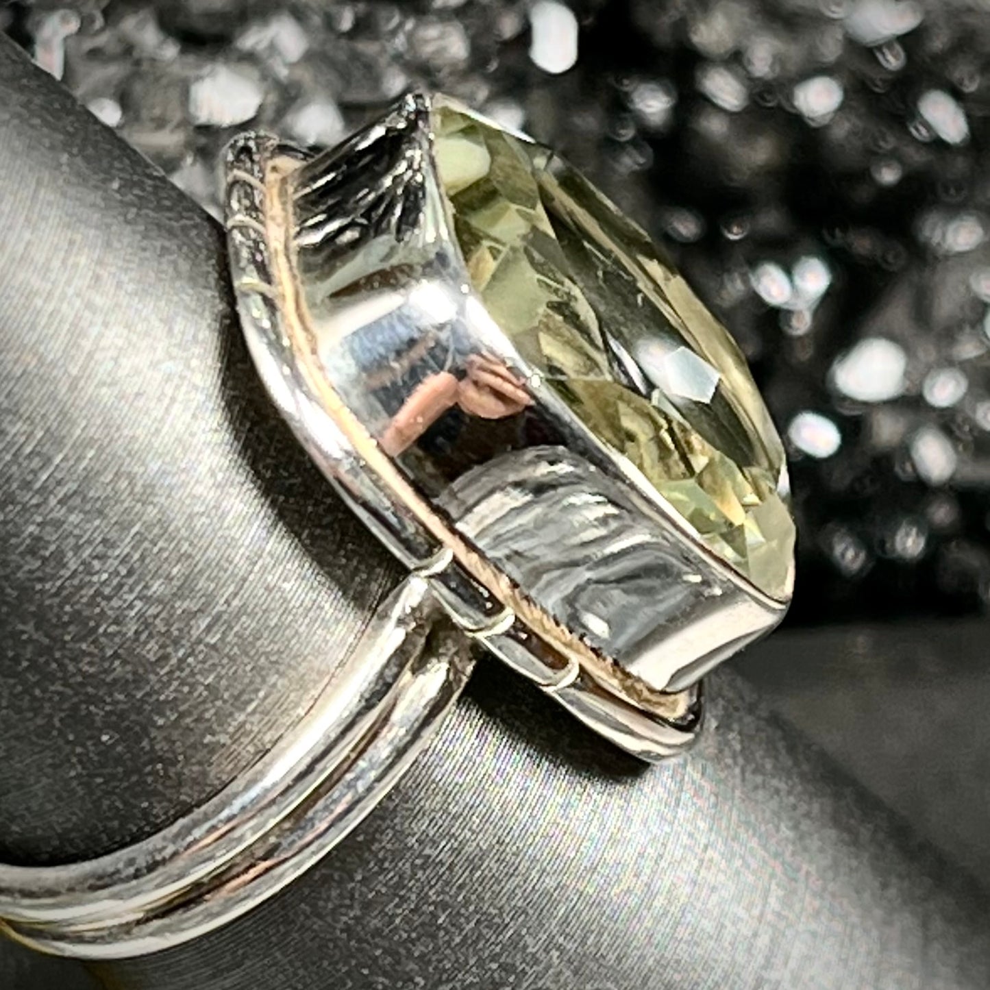 Prasiolite Ring | Sterling Silver