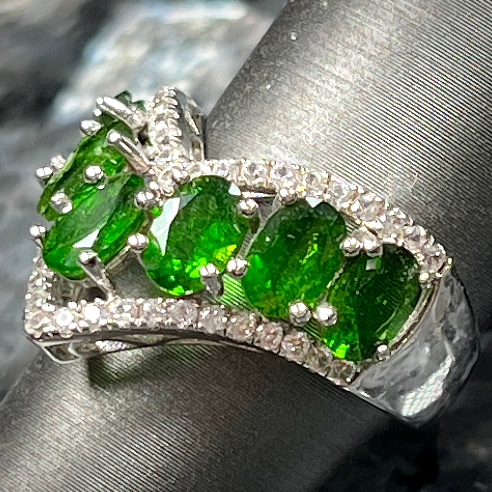 Chrome Diopside Ring | Sterling Silver – Burton\'s Gems and Opals