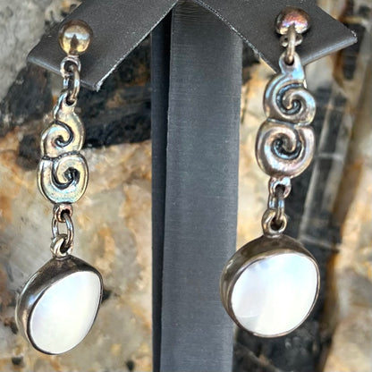 Mother of Pearl Drop Earrings | Sterling Silver