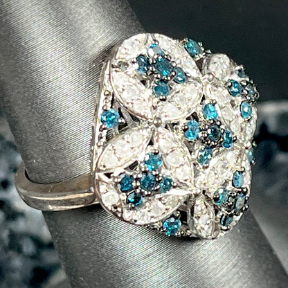 Diamond Quatrefoil Ring | Sterling Silver