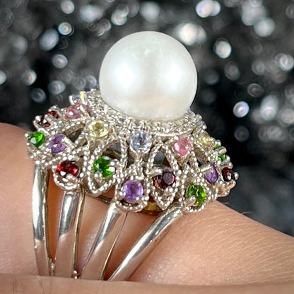 Pearl Princess Ring | Sterling Silver