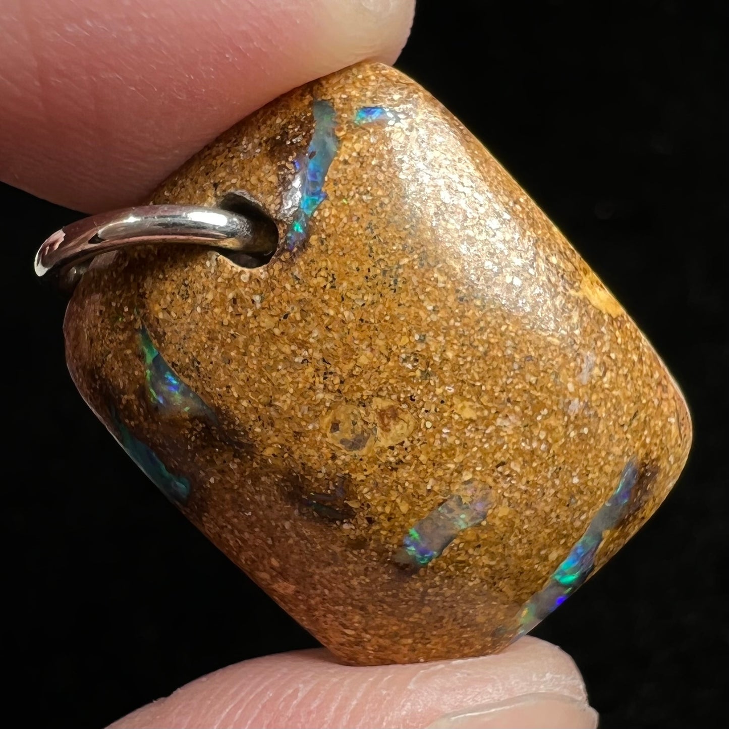 Pipe Boulder Opal Pendant #25