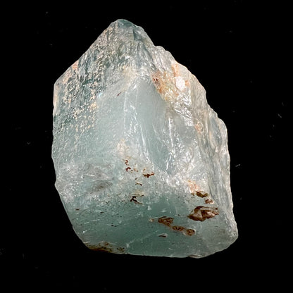 A light greenish blue aquamarine crystal from Brazil.