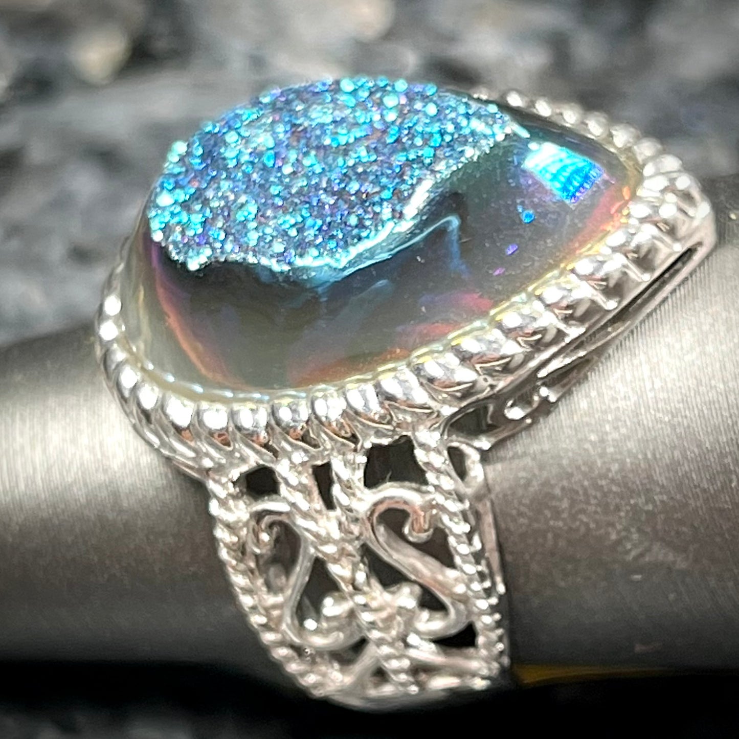 Druzy Quartz Ring | Sterling Silver