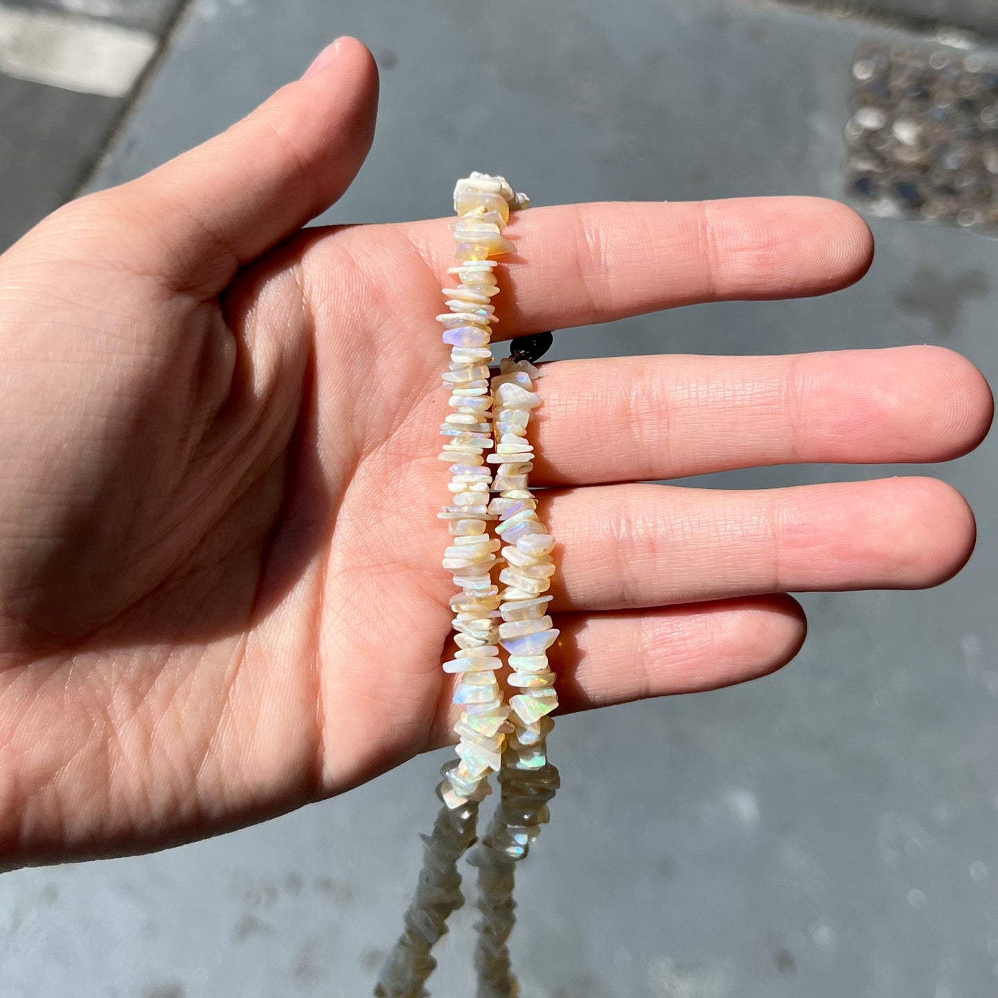 Australian Opal Bead Necklace