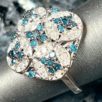 Diamond Quatrefoil Ring | Sterling Silver