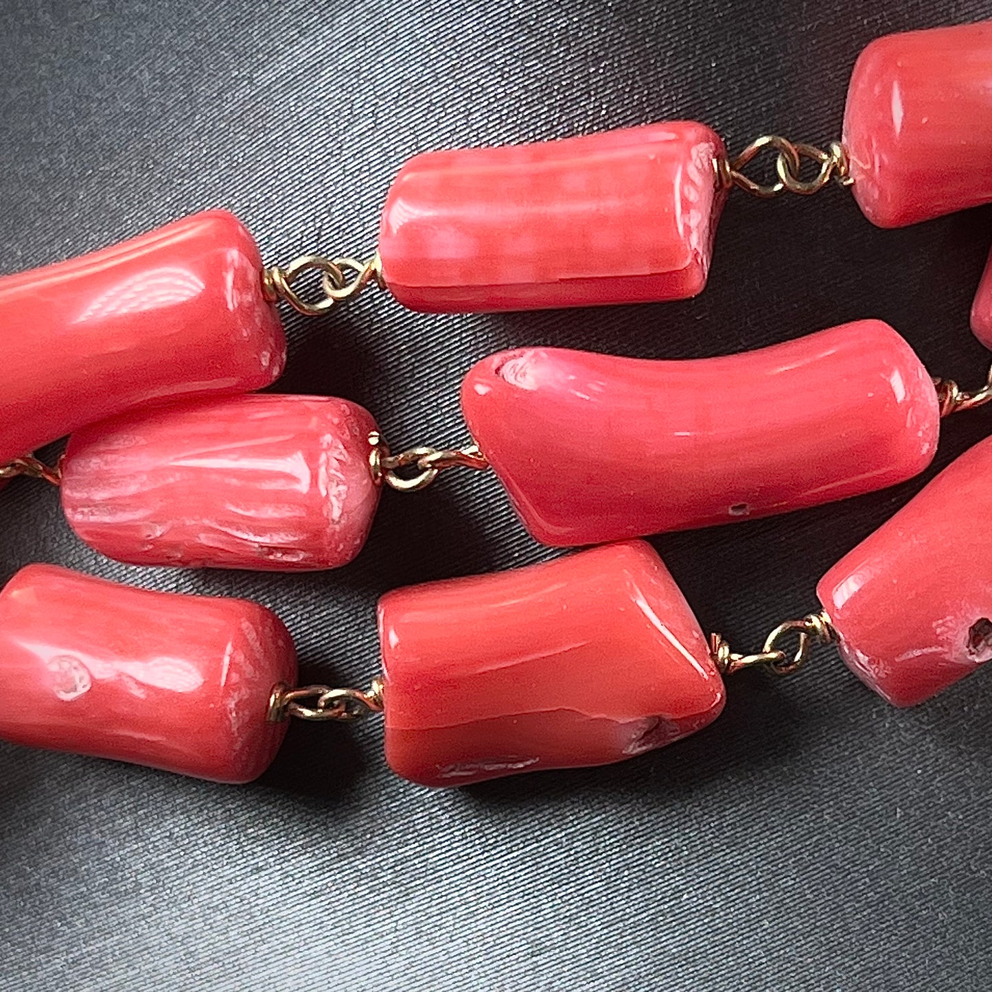 Rose Quartz & Coral Necklace