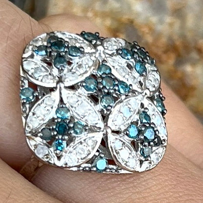 Diamond Quatrefoil Ring | Sterling Silver