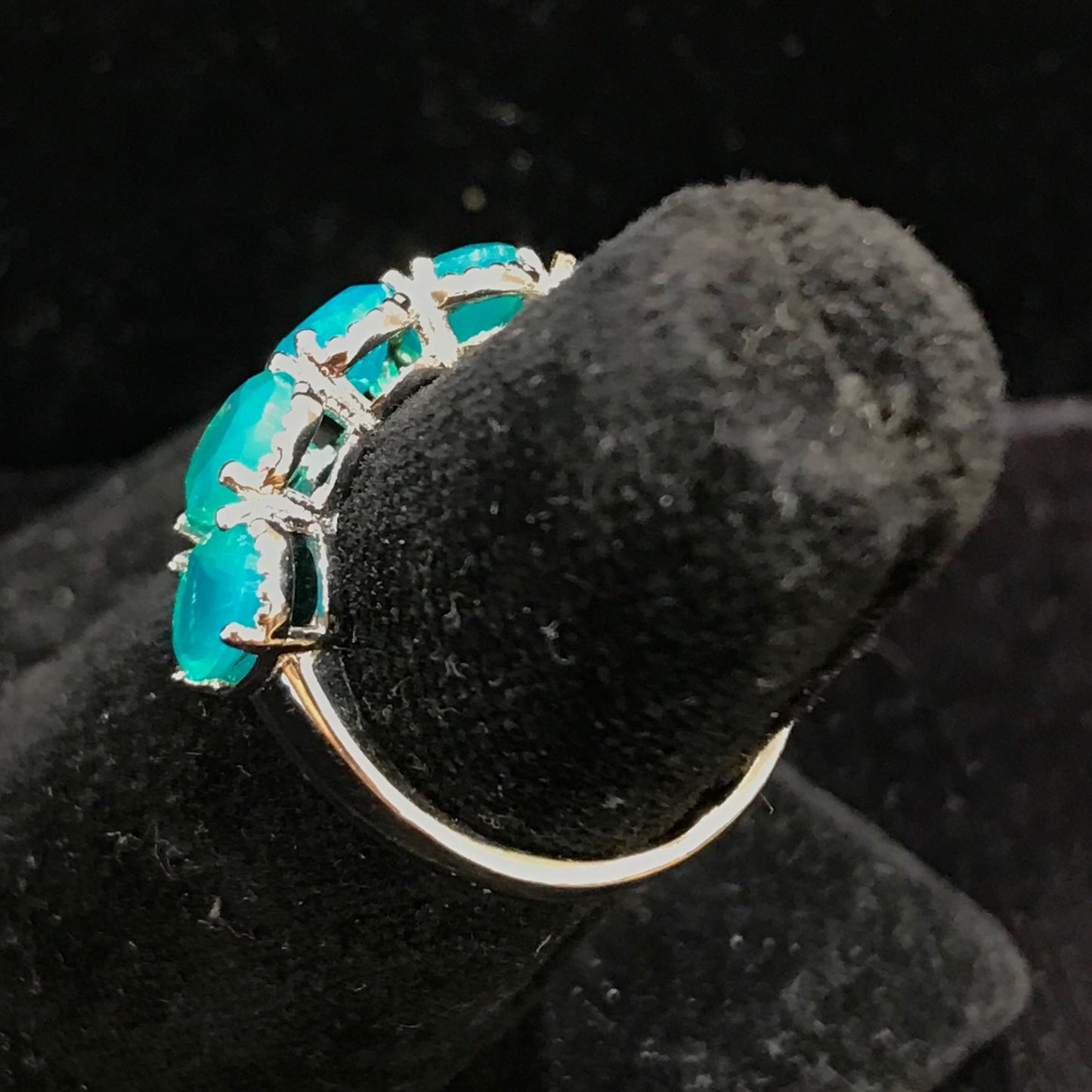 Dyed Ethiopian Opal Ring | Sterling Silver
