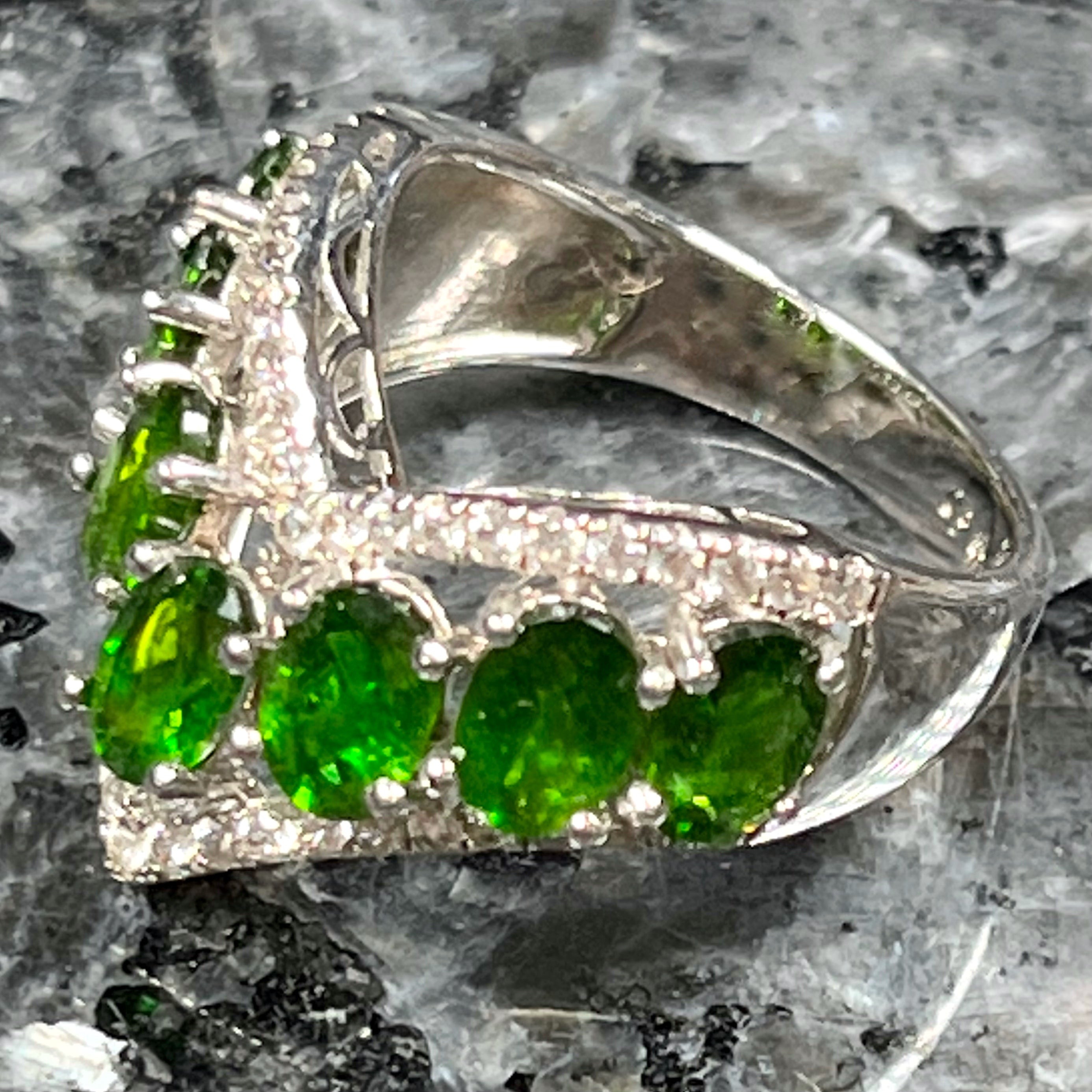 Mens chrome diopside rings deals