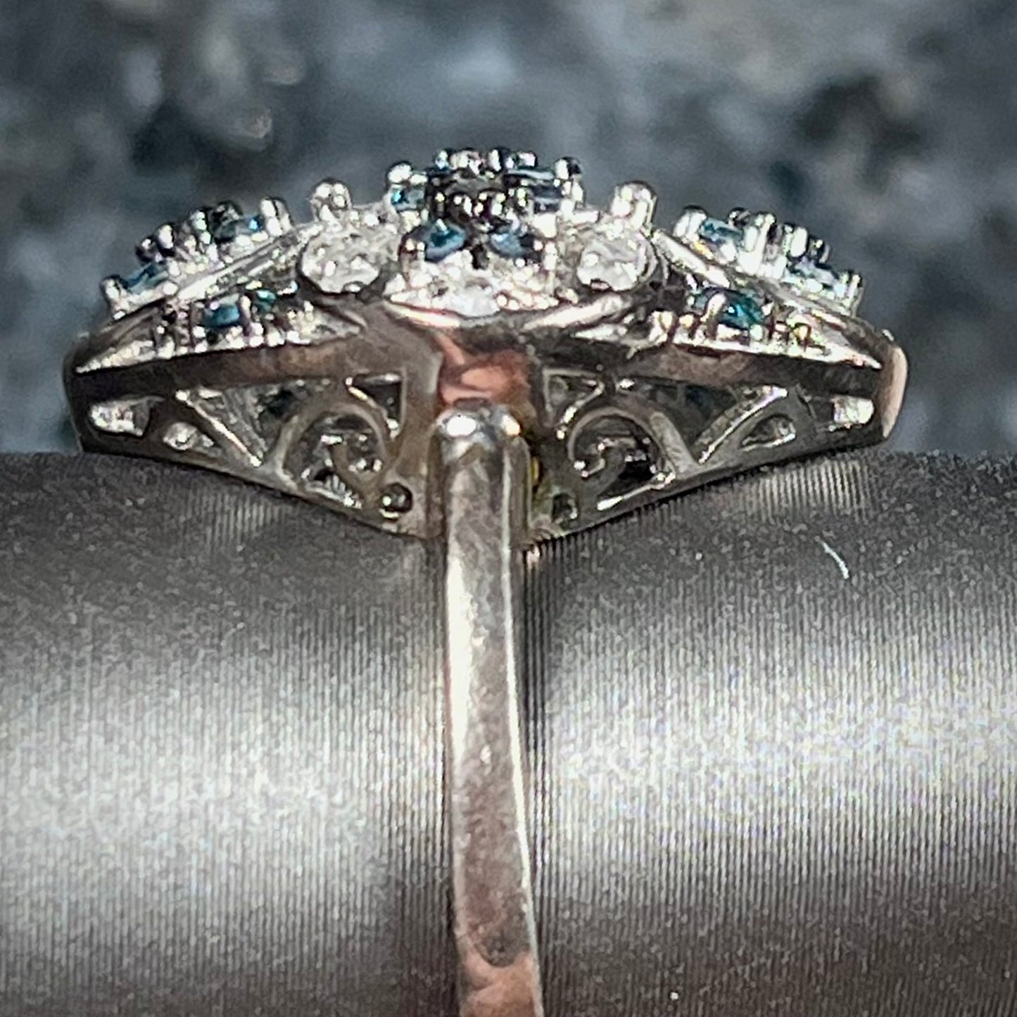 Diamond Quatrefoil Ring | Sterling Silver