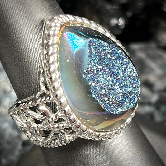 Druzy Quartz Ring | Sterling Silver