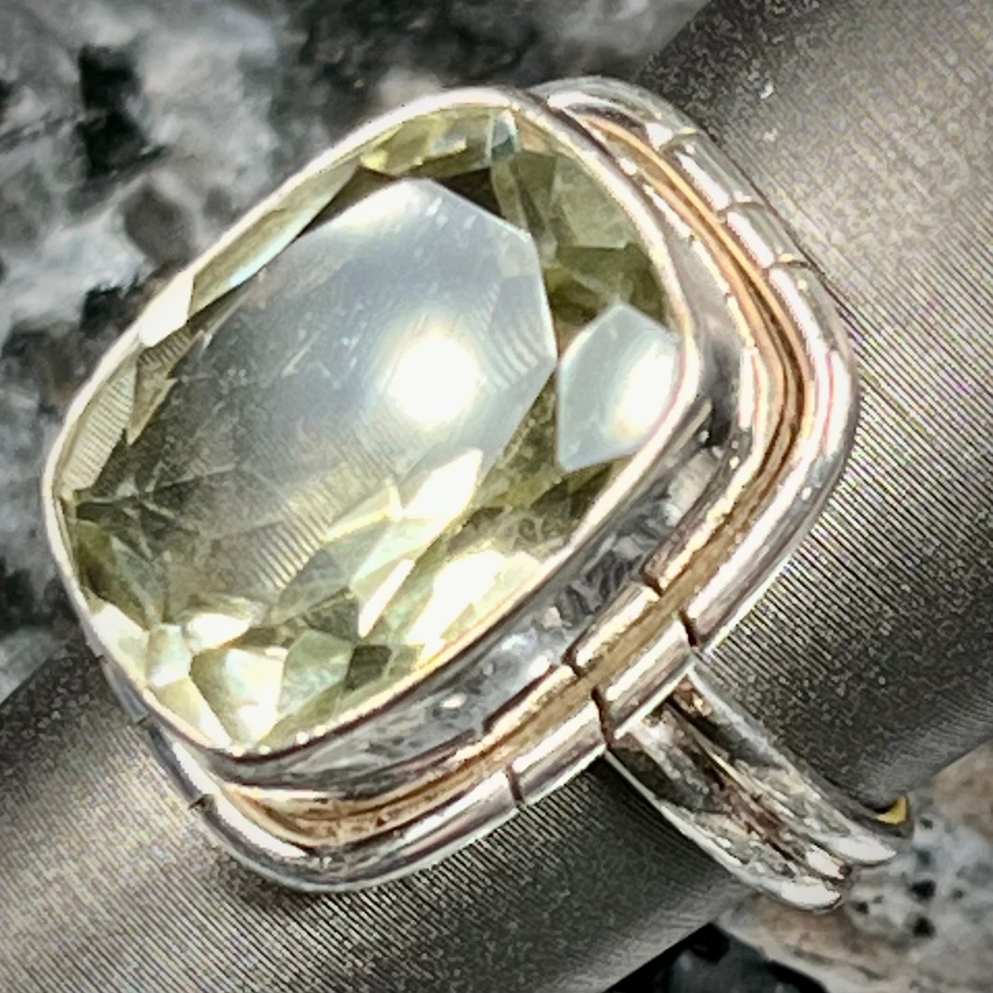 Prasiolite Ring | Sterling Silver