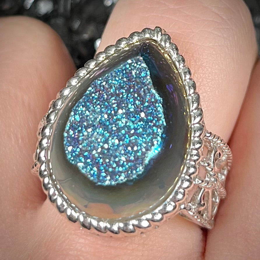 Druzy Quartz Ring | Sterling Silver