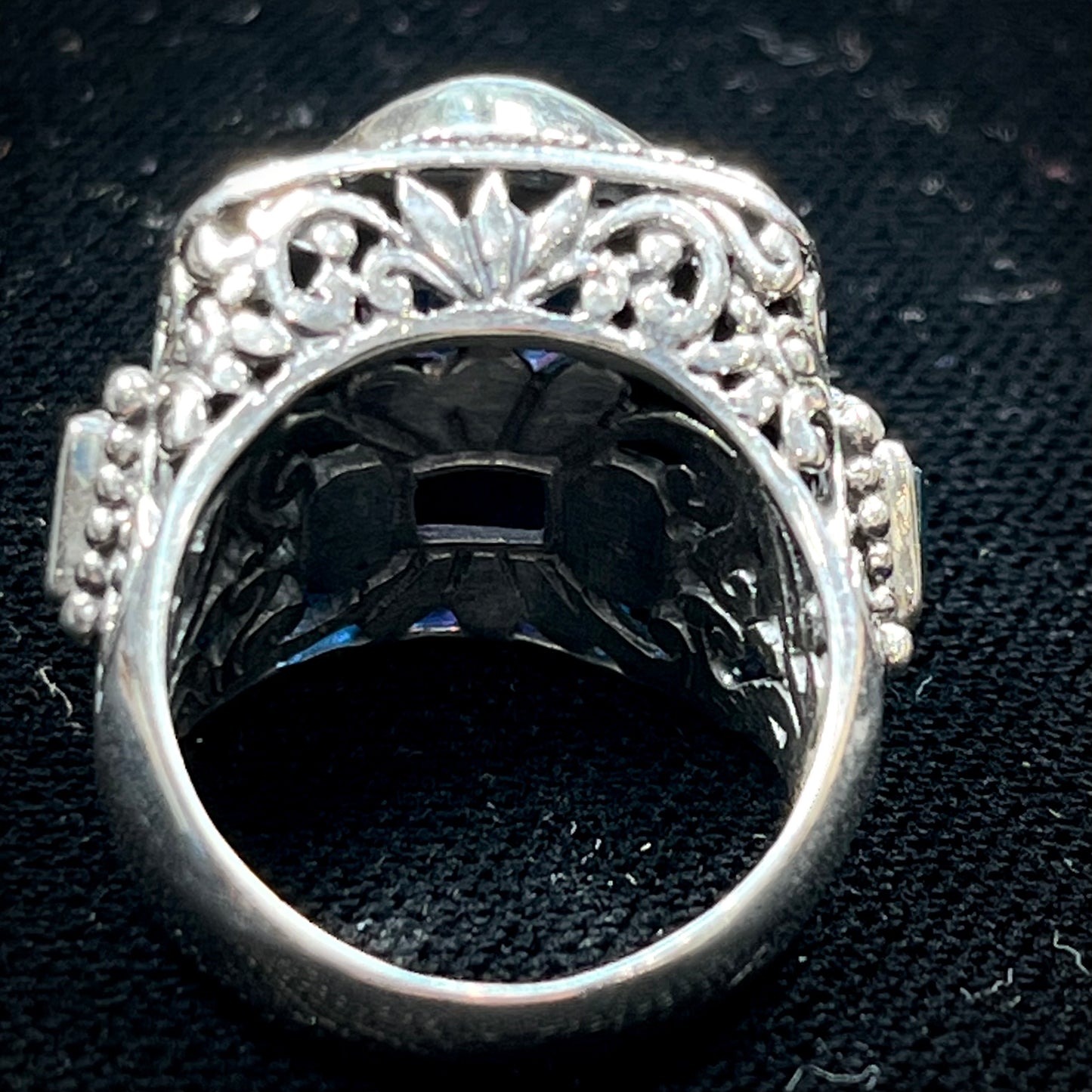 Synthetic Mystic Topaz Ring | Sterling Silver