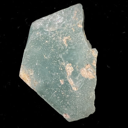 A light greenish blue aquamarine crystal from Brazil.