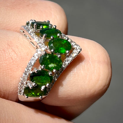 Chrome Diopside Ring | Sterling Silver