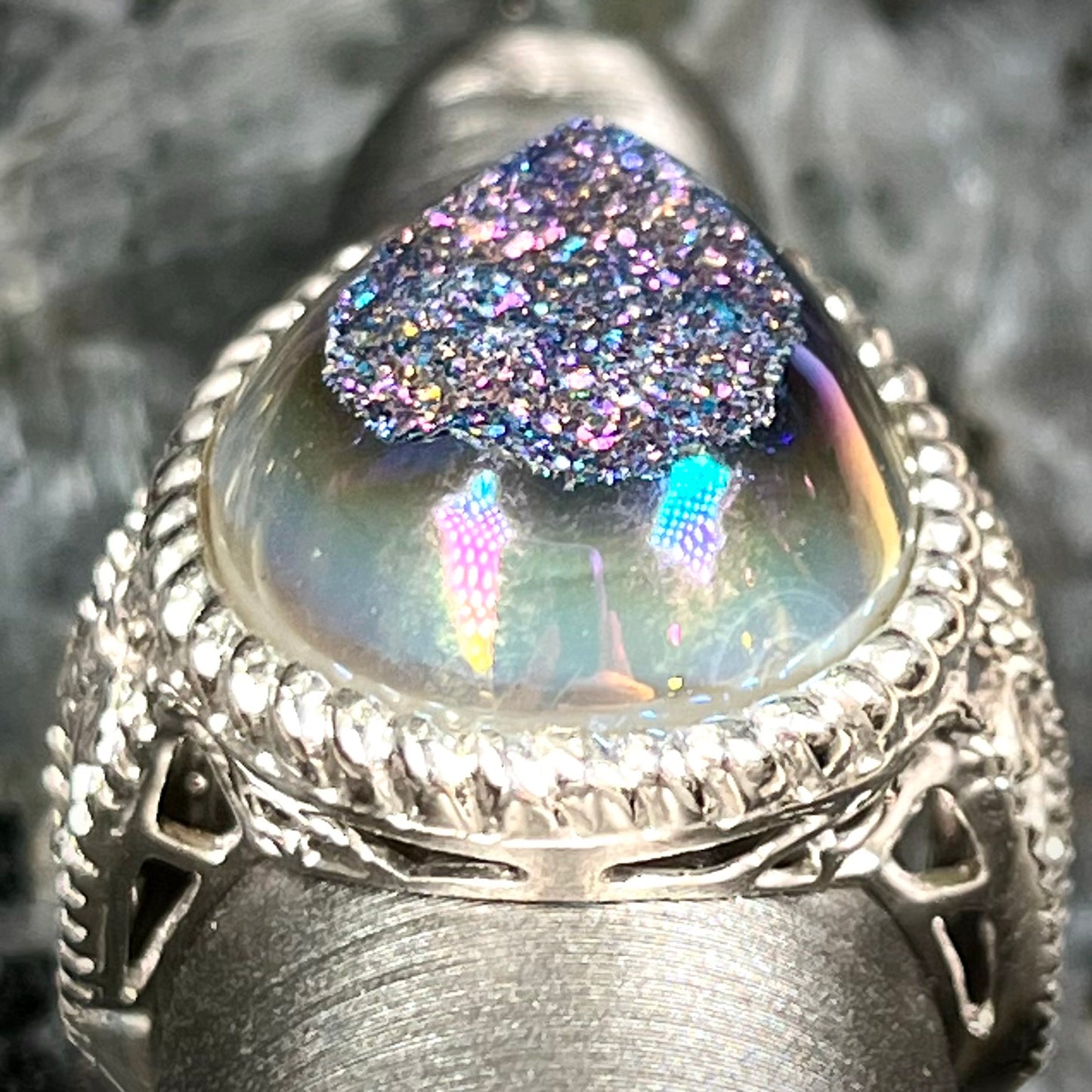Druzy Quartz Ring | Sterling Silver
