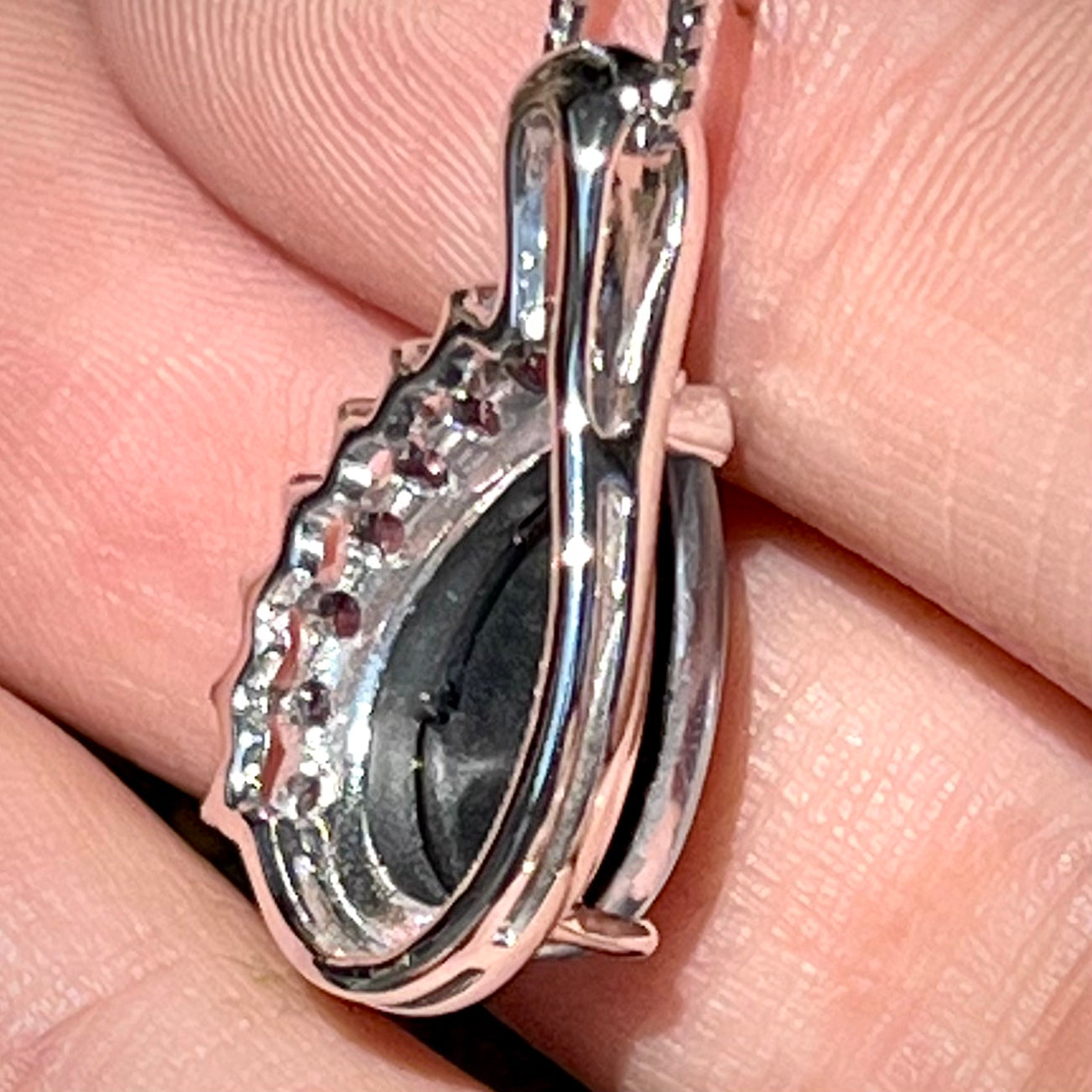 Terrance "The Triplet" ~ Sterling Silver Black Opal Triplet Necklace