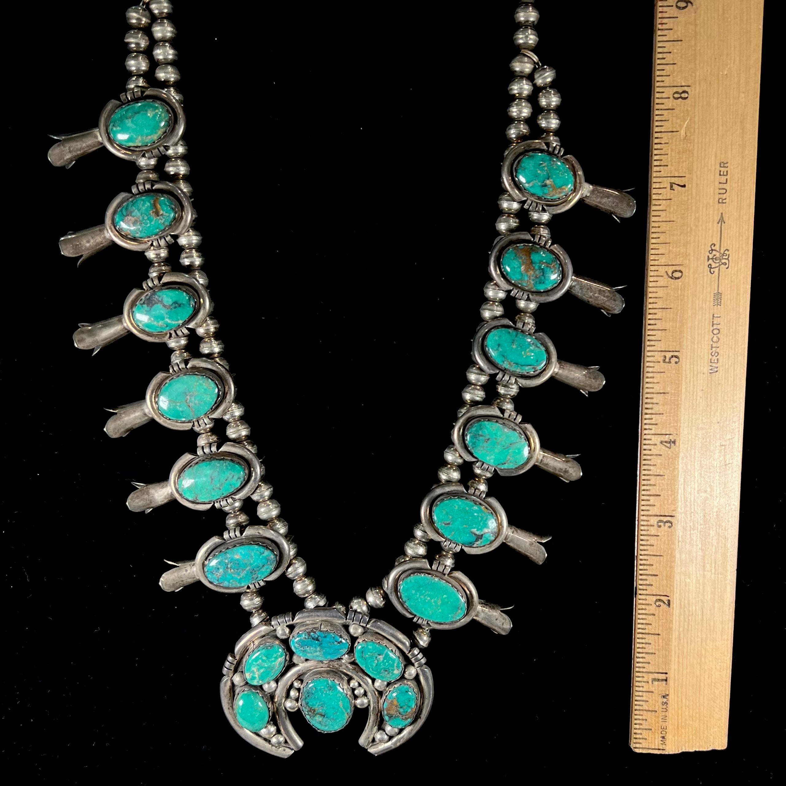 Coral Squash Blossom - Native American Turquoise Jewelry