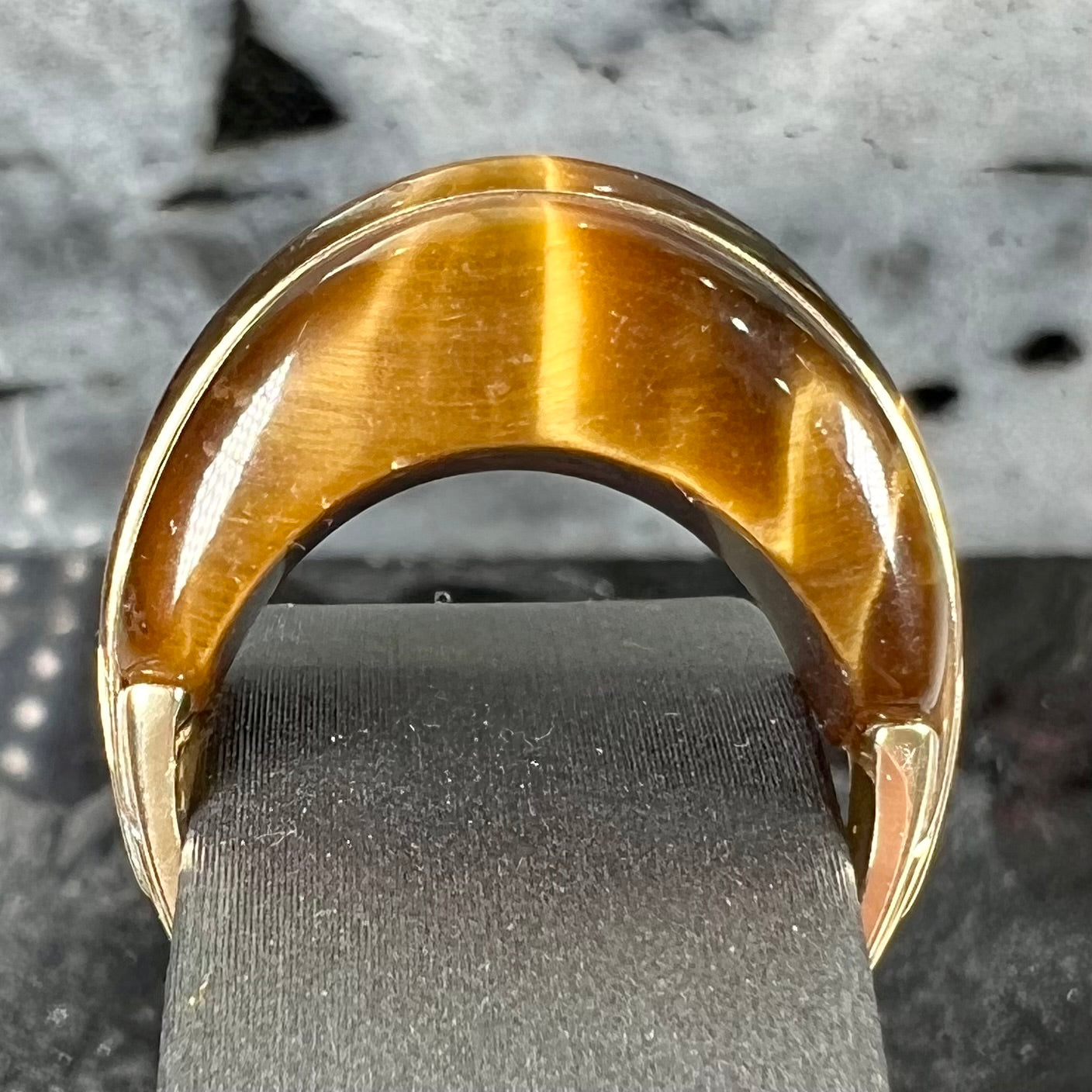 Carved discount eye ring