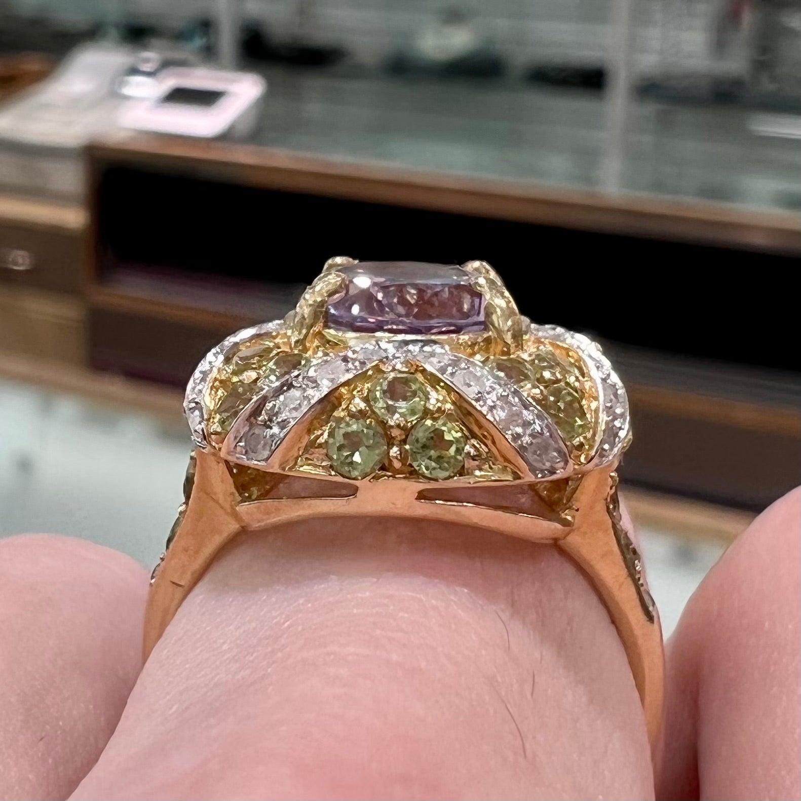 14K Yellow Gold 2 Carat Emerald Cut Diamond Ring | Barkev's