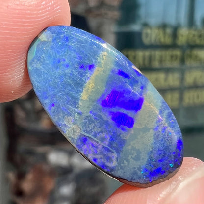 3.10ct Blue Quilpie Boulder Opal Stone | #1