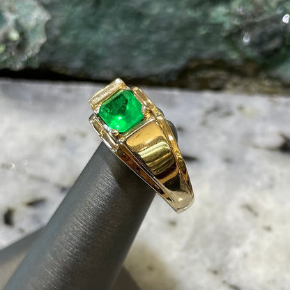 Emerald Men's Ring | 14kt