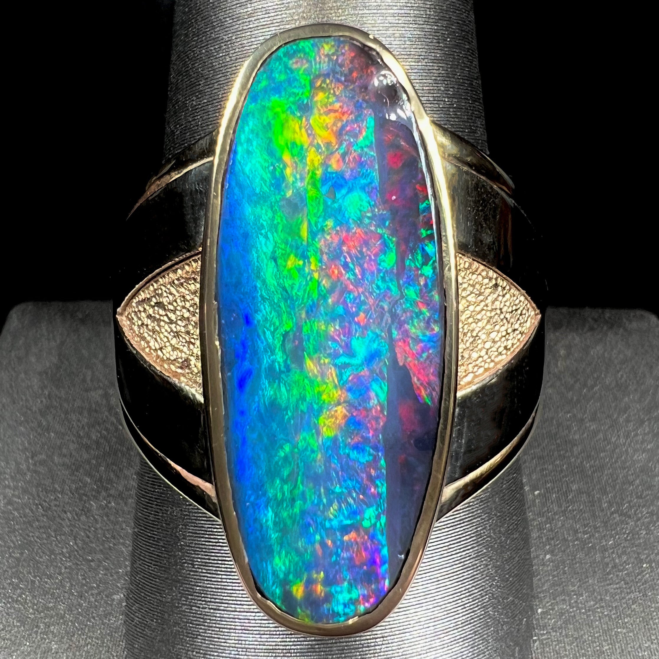 Natural on sale opal rings