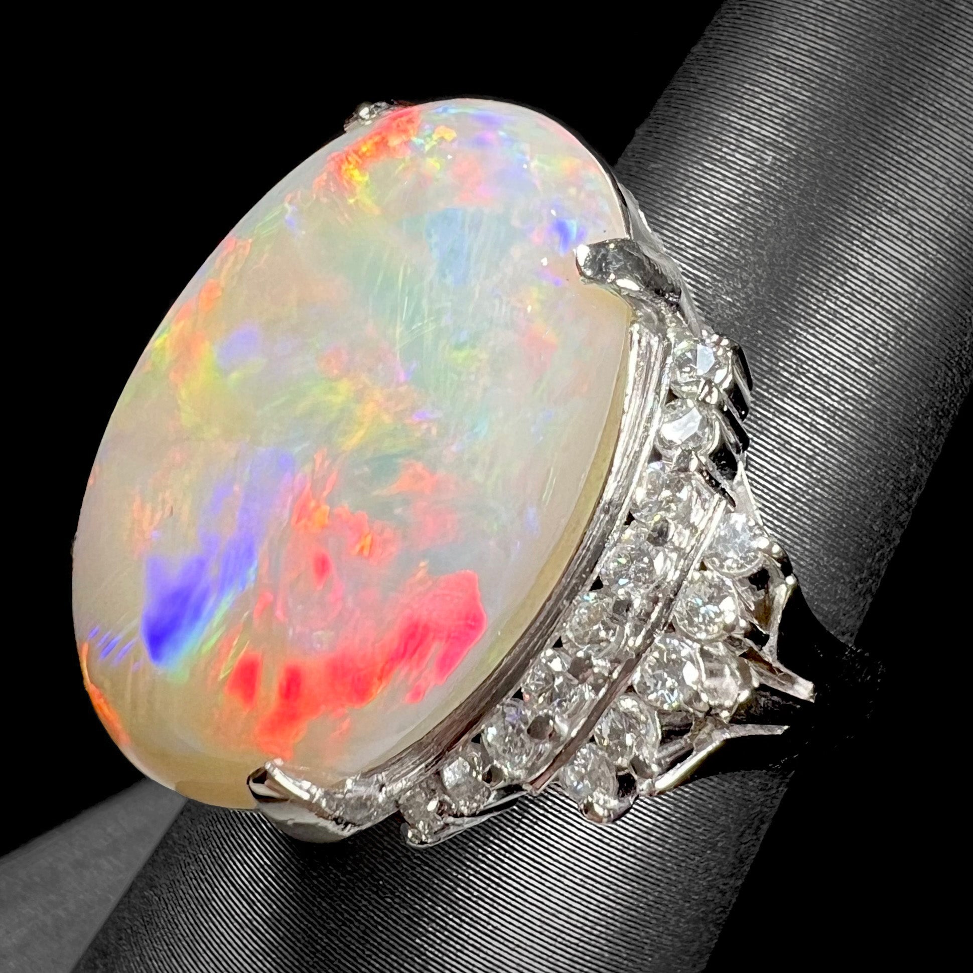 White Opal Rings