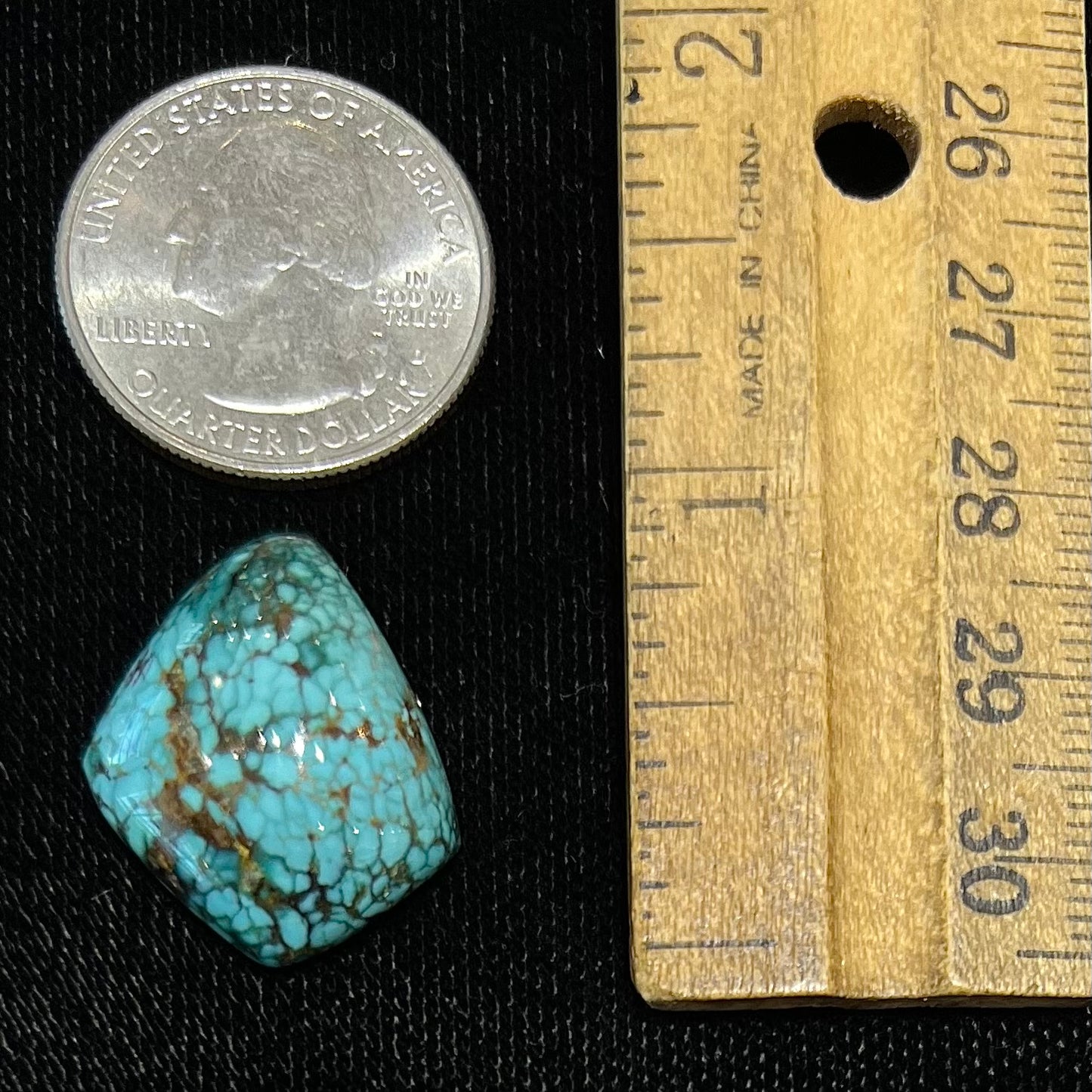 One loose freeform turquoise cabochon from the Number 8 Mine.
