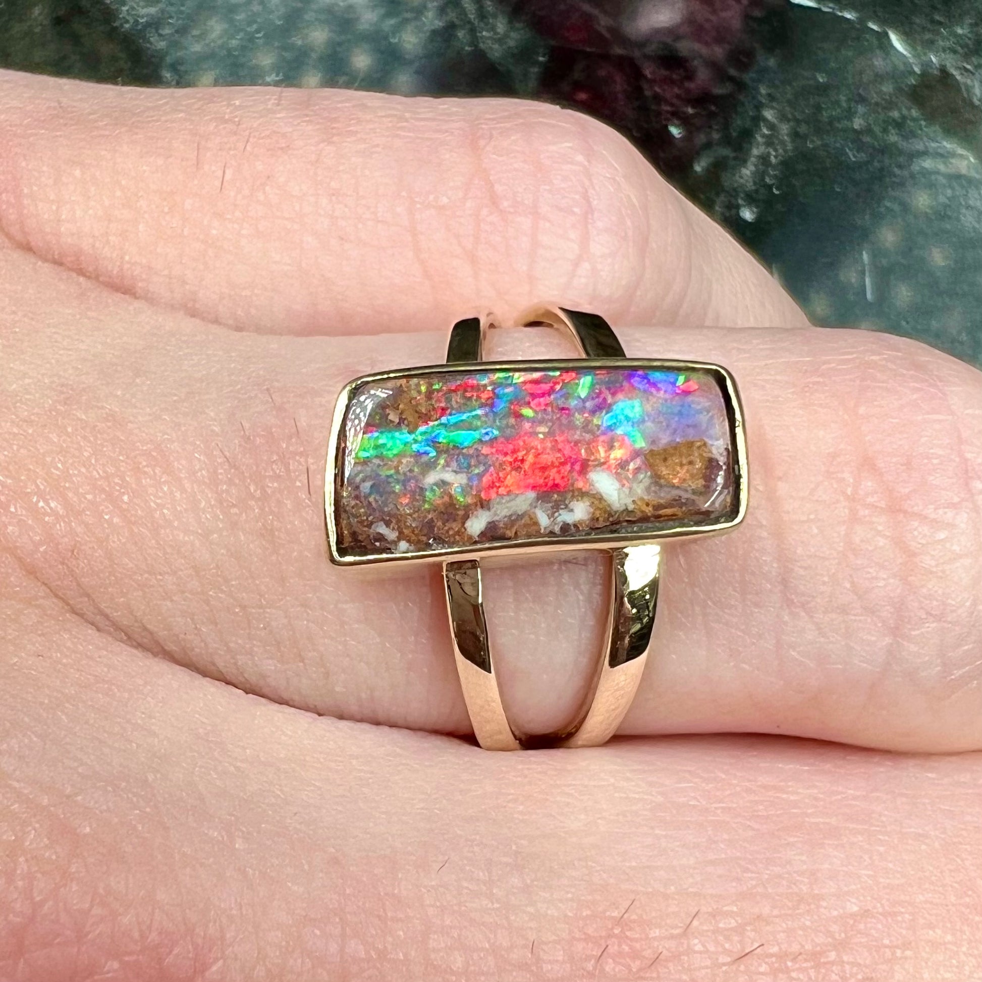 5mm Opal Stone Ring – Handmade Studio Co