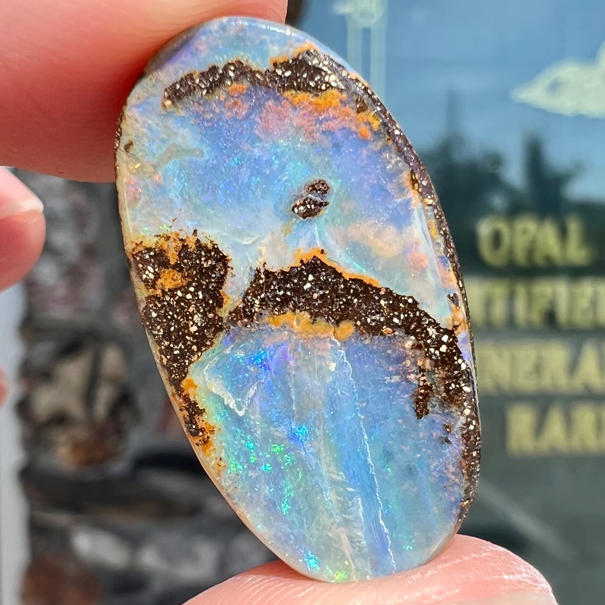 16.29ct Boulder Opal Oval Cabochon Cut