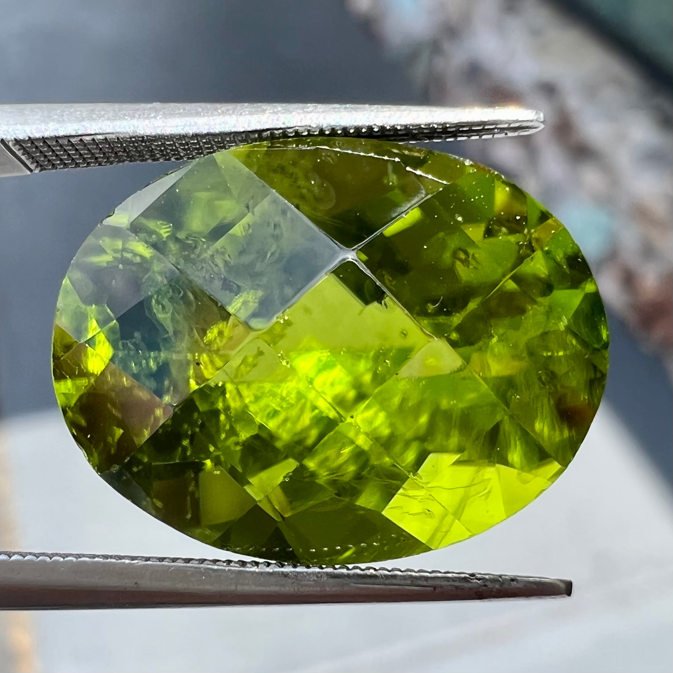 155.50 Ct Natural Green Peridot Topaz – Oval Cut Loose Gemstone – EGL Certified – Eye Clean