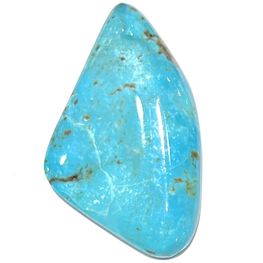One loose blue turquoise stone from Pilot Mountain, Nevada.