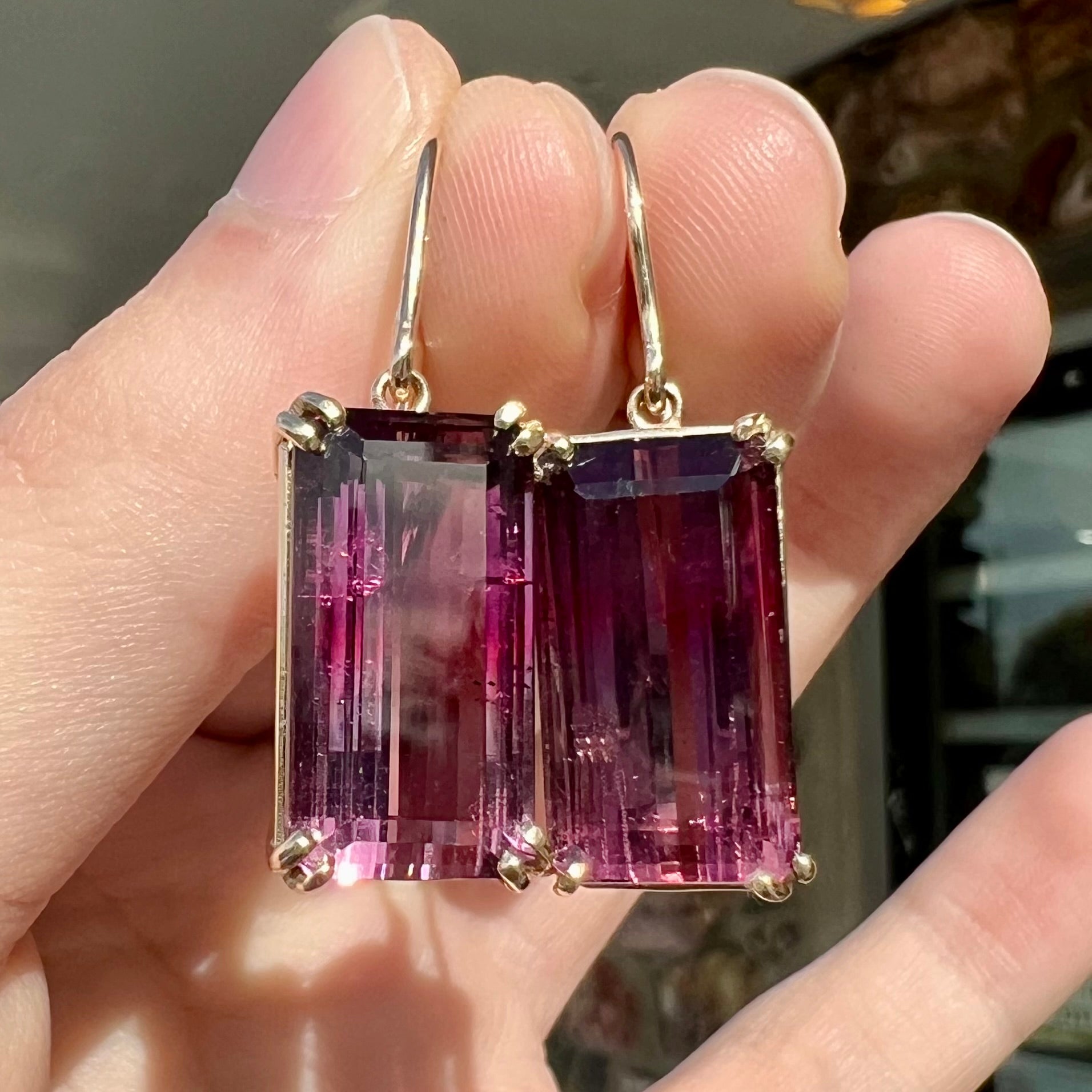 Bomb Party Earrings RBP3393 Love For a Lifetime Pink Tourmaline/Rhodium