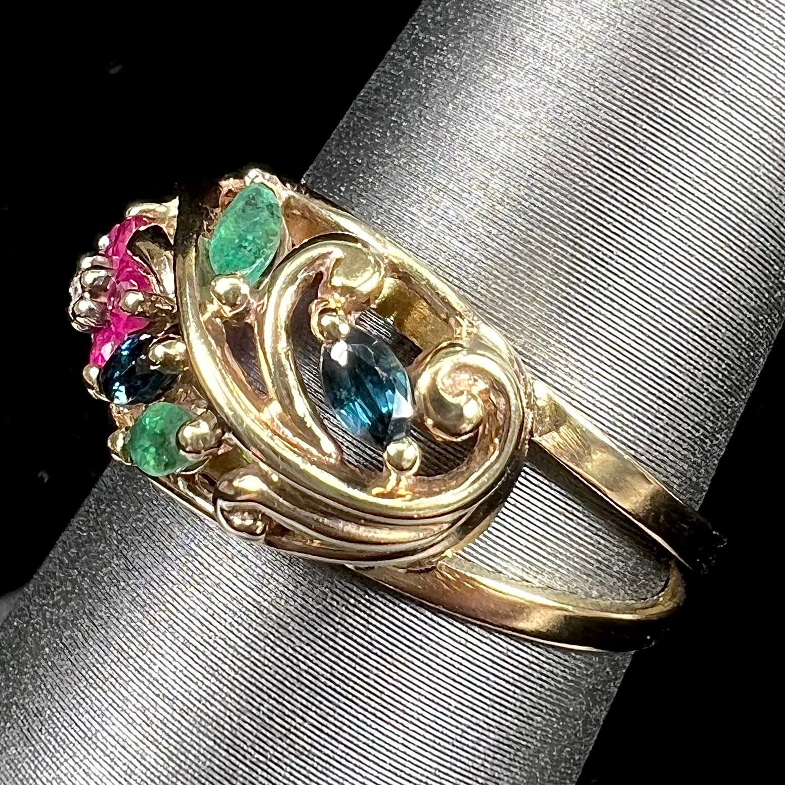 Alluring Semi precious Gemstone Rings for Women and Girls
