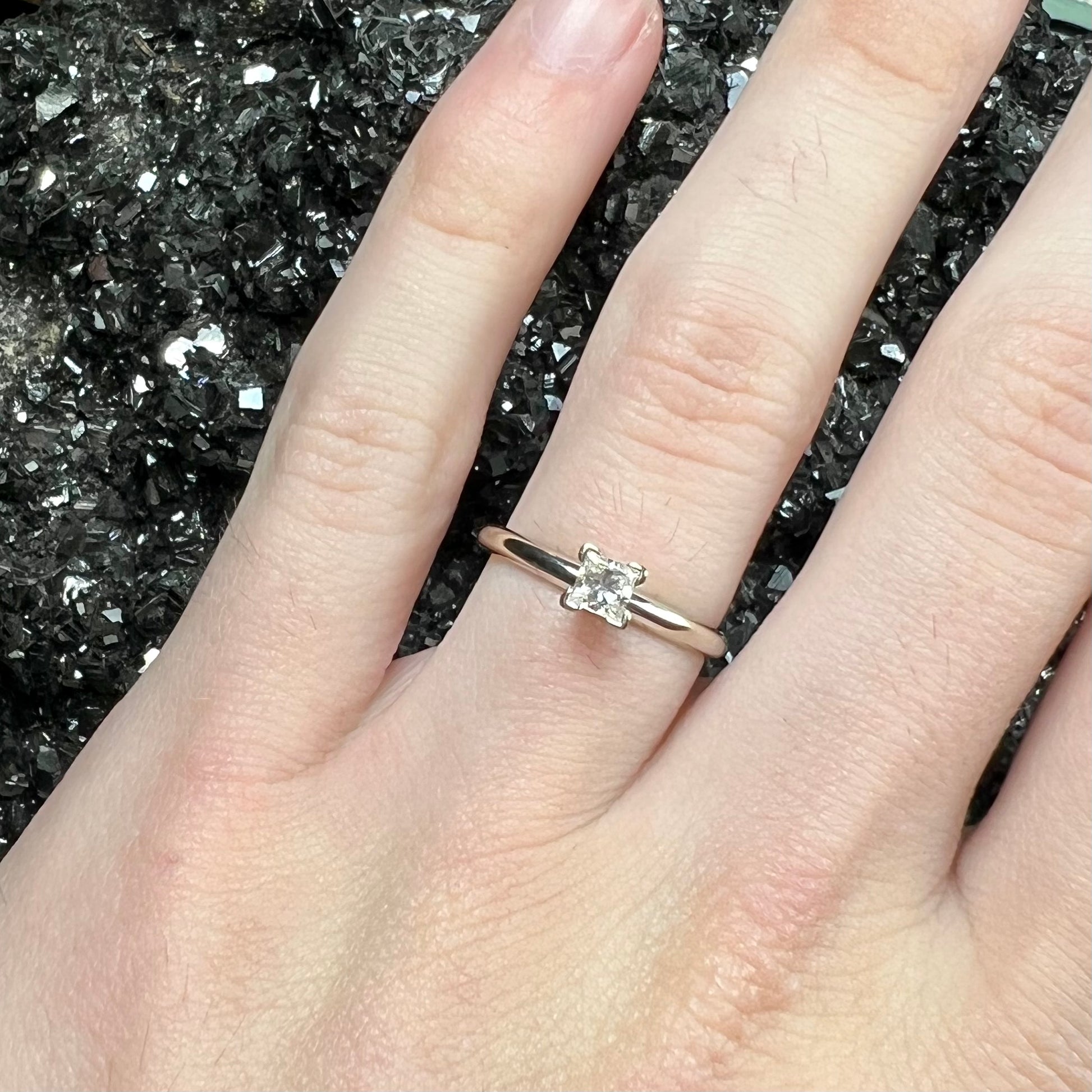 Princess Cut Diamond Solitaire Ring – Burton's Gems and Opals