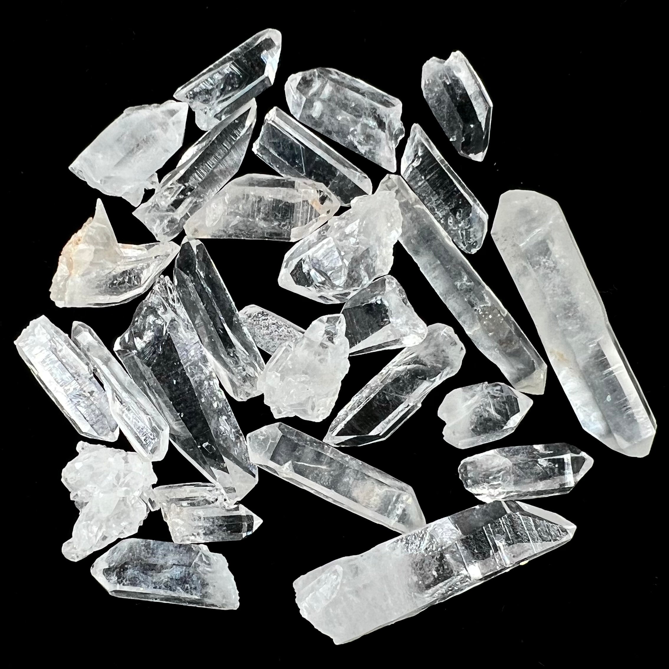Mini Q Quartz Mini Quartz Crystal Lot of 25 Pieces | Burton's – Burton's Gems and Opals