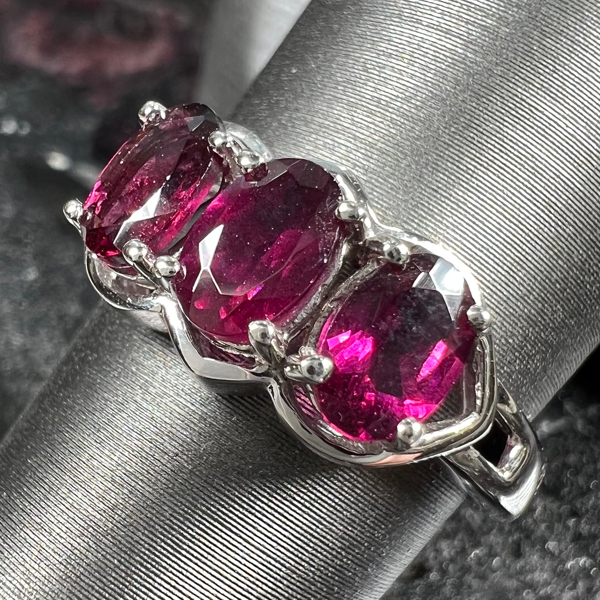 Purple Rhodolite Garnet Stackable Ring | Burton's