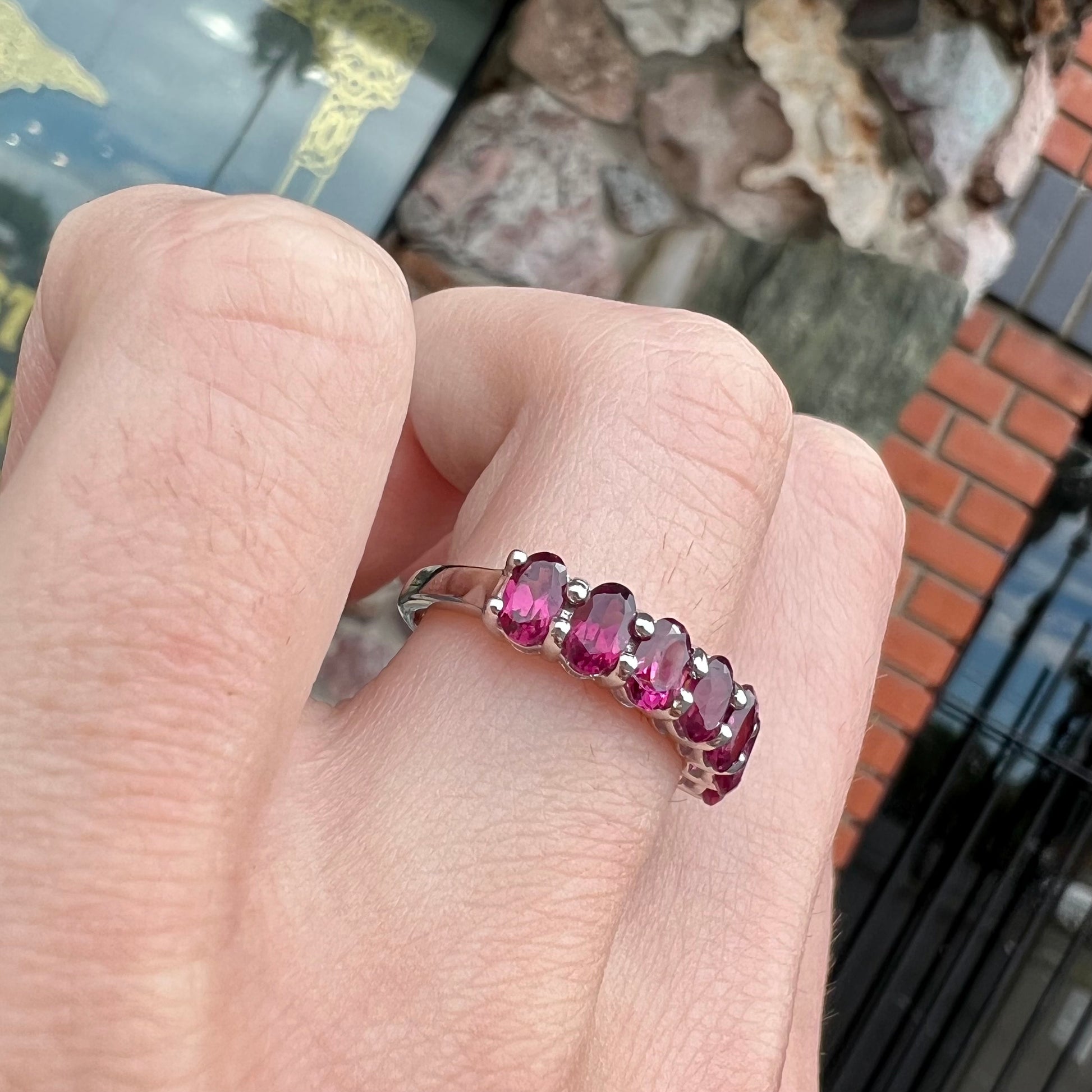 Purple Rhodolite Garnet Stackable Ring | Burton's