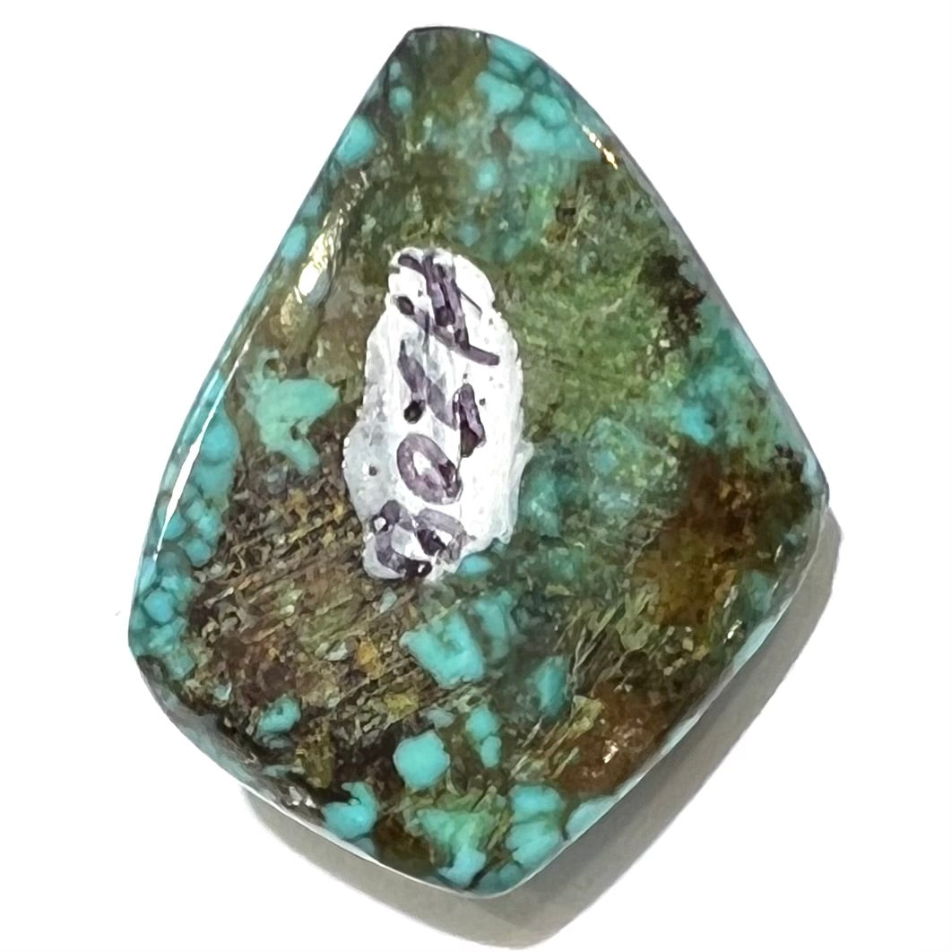 One loose freeform turquoise cabochon from the Number 8 Mine.