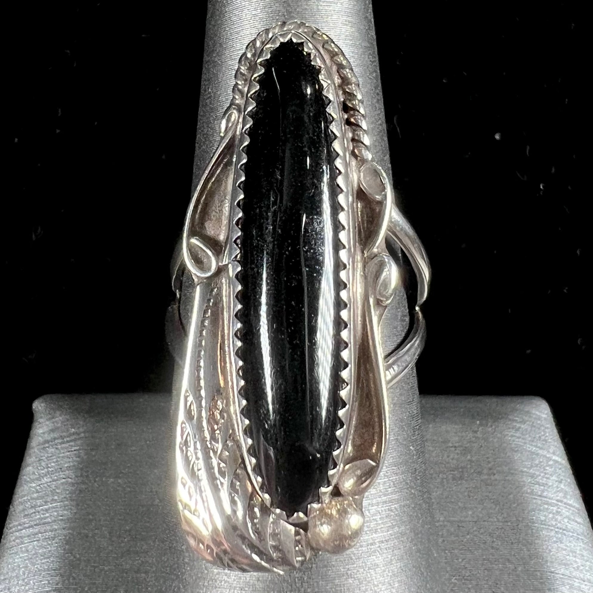 Tom Taylor Navajo Onyx Ring, c.1970's | Burton's – Burton's Gems 