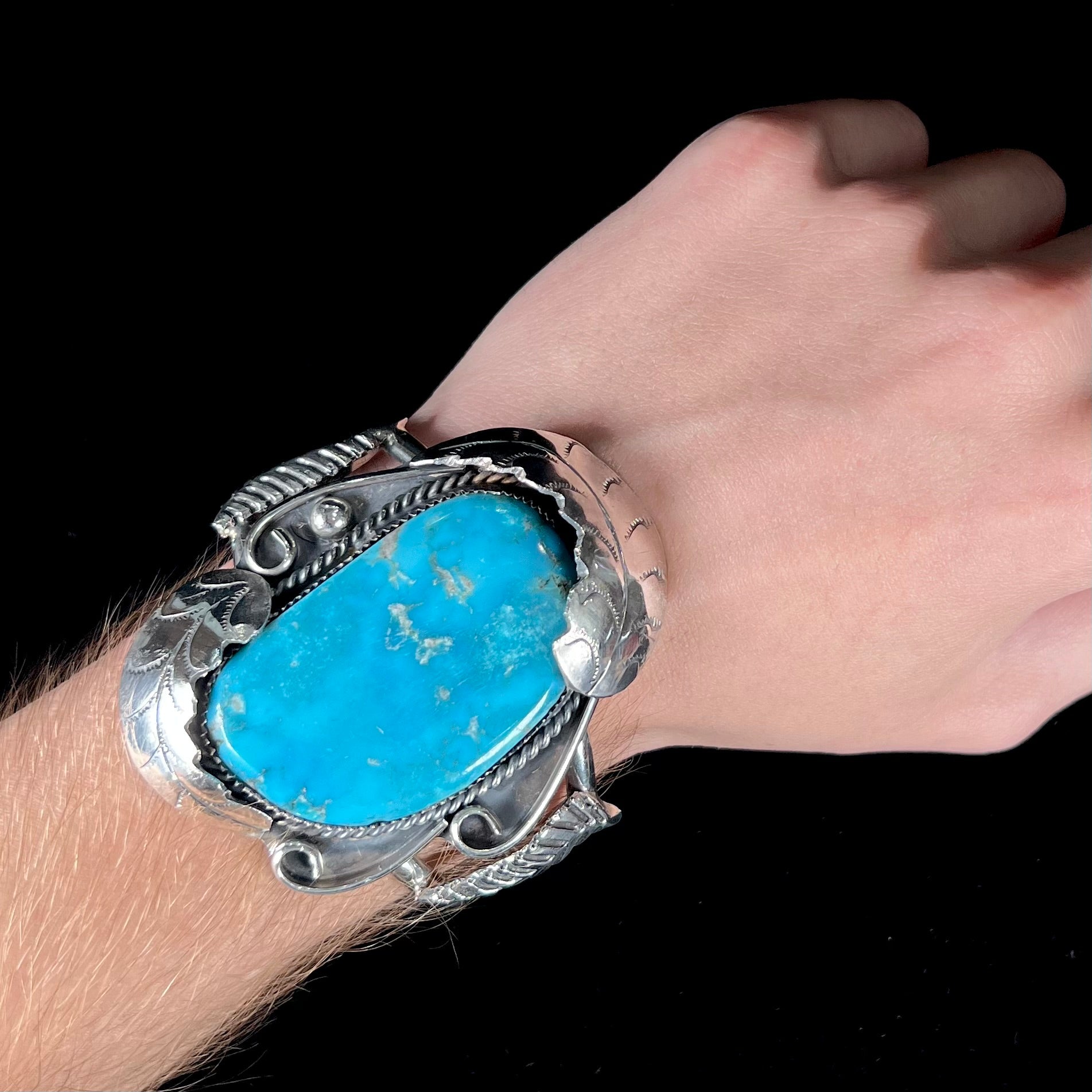 Burton's Imitation Turquoise Cuff Bracelet