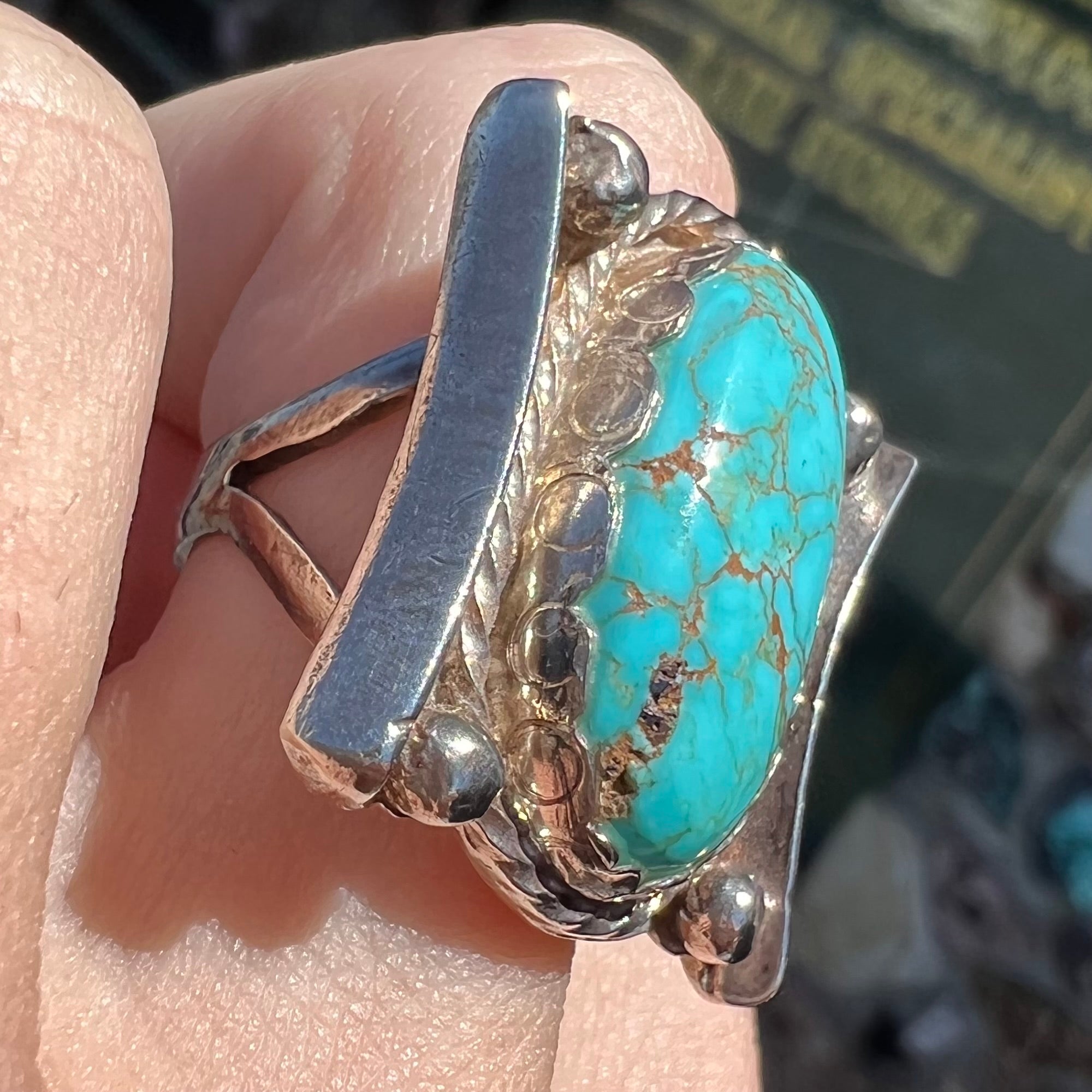Southwest Turquoise Ring No. 2 • Size 8 US – Villa Design