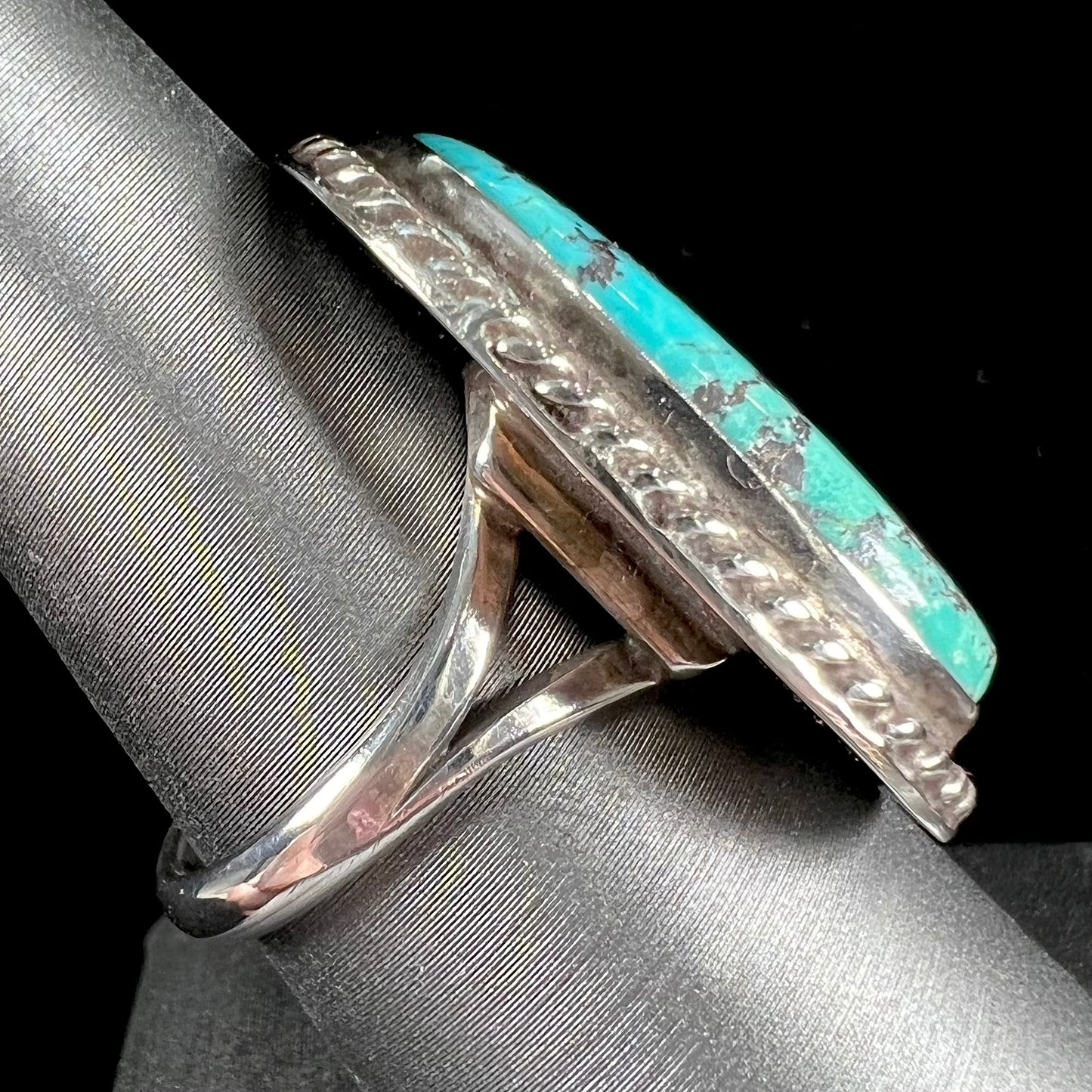 “Sam Piaso” Zuni Turquoise Ring | Sterling Silver | Estate